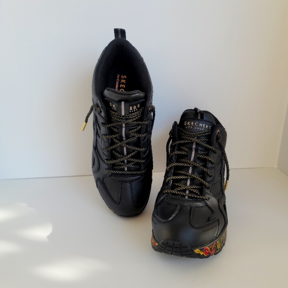 Skechers Street Uno Hi Her Friends Blk Women's Size 9.5 - Picture 7 of 8